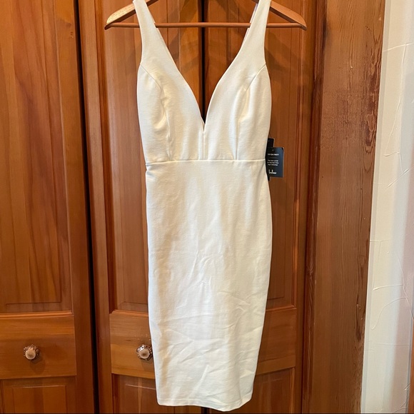 NWT Lulus Deep V Plunge Dress - Picture 1 of 6